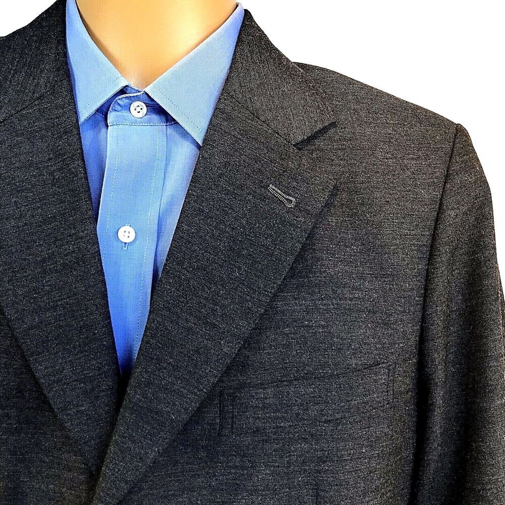 Embassy Fashion Sport Coat Bespoke Bangkok Gray 3 Button 40 42 Blazer Prep Money